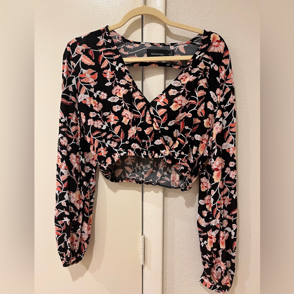 Minkpink cropped long sleeve